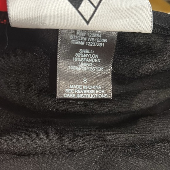 DC Comics Harley Quinn Licensed Bikini Ruffled Swim Bottom Black White Red Small - Picture 6 of 9